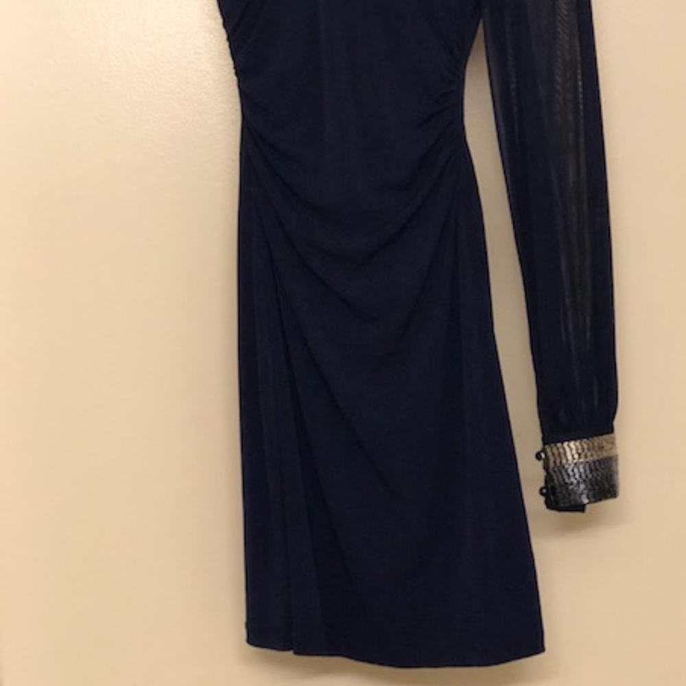 RUBY ROX ONE-SHOULDER LONG SLEEVE DRESS, SIZE S - Picture 3 of 4